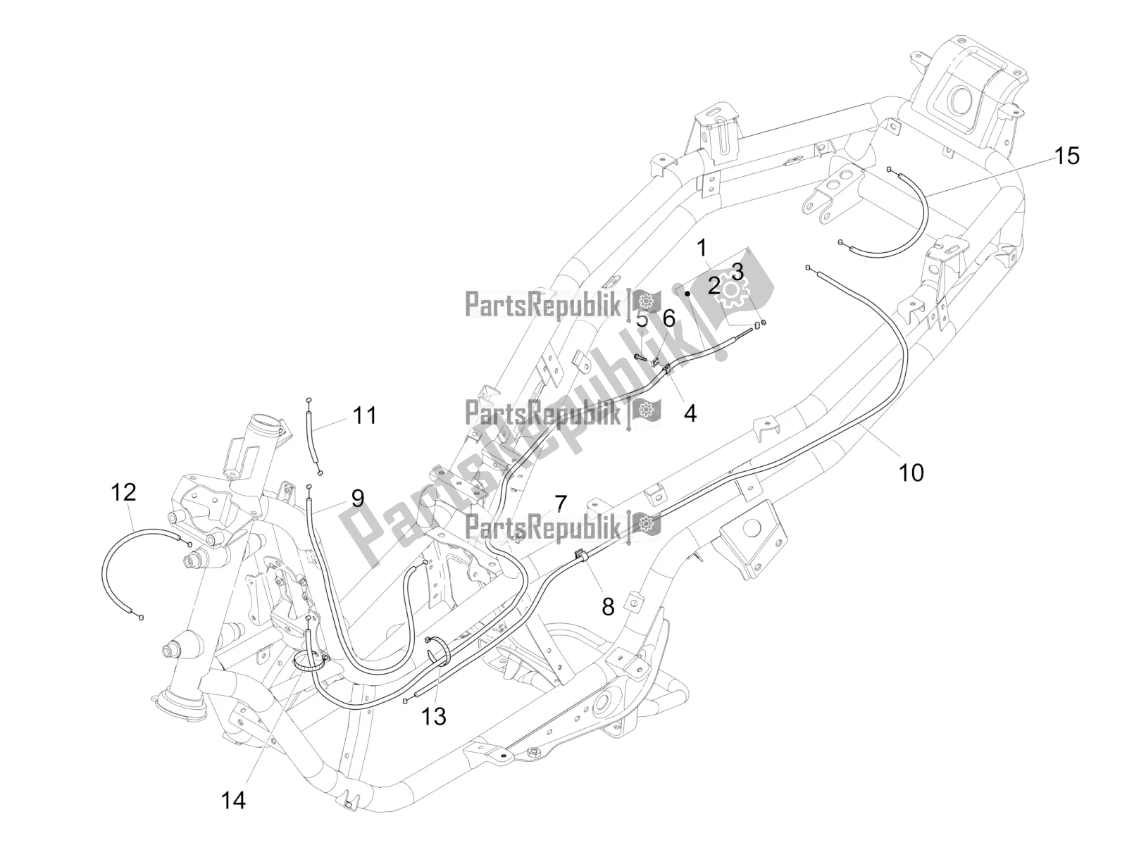 Order transmissions spareparts for the Piaggio MP3 500 LT Business at